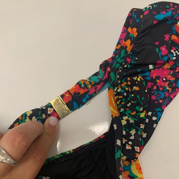 Victoria’s Secret Pink Floral Strapless Bikini Top Small - Picture 3 of 4